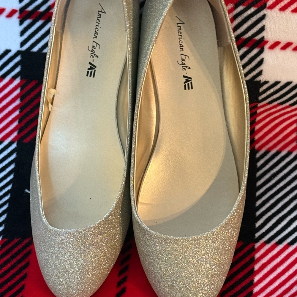 American Eagle Outfitters Sparkling Flats - Silver